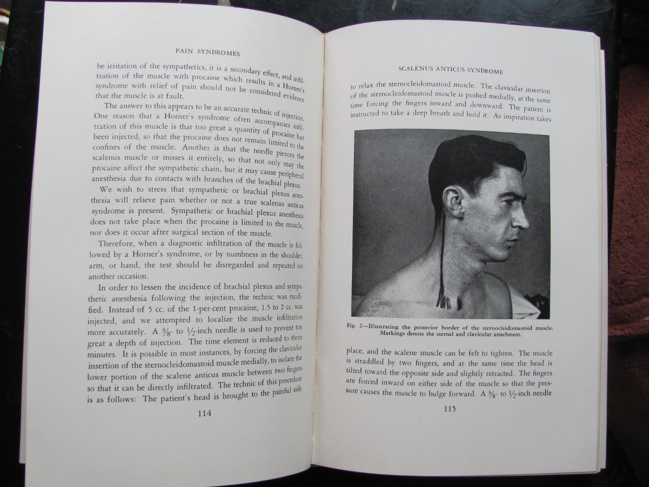 Pain Syndromes Judovich & Bates 1949 3rd Ed 181 Illustrations Medical Book