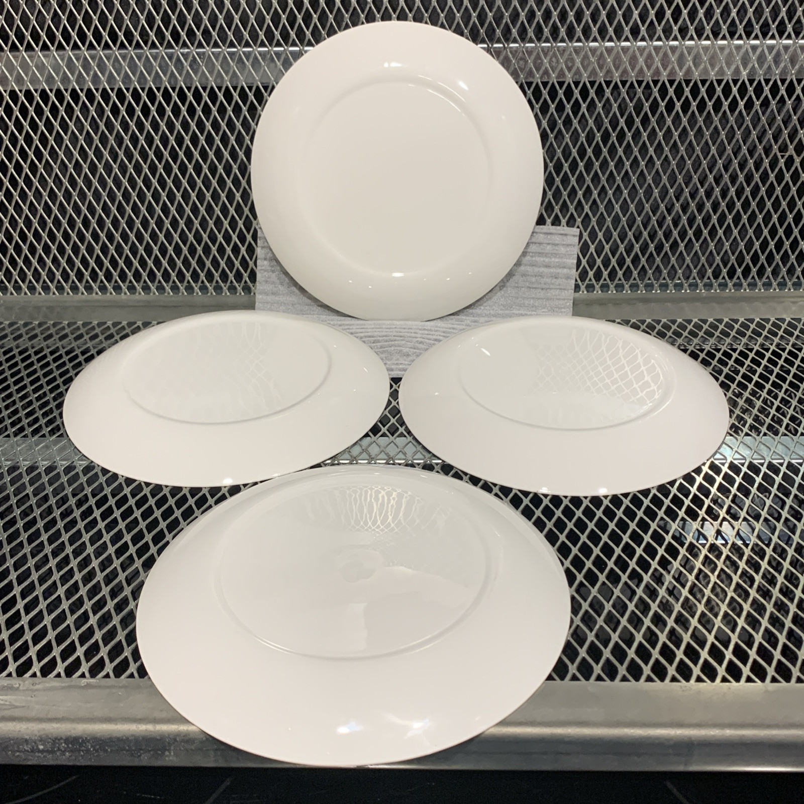 VINTAGE HALL CHINA 4 Piece Salad / Hordherves Plates PHARMACY PHARMACIST RX