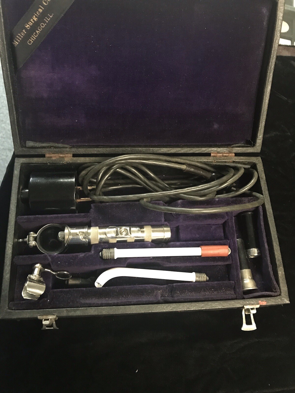 Antique Miller Portable Diagnostic Set w/Manual & Original Receipt Ca. 1945