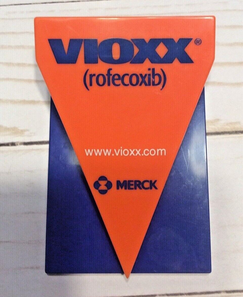 Large Merck Vioxx Rofecoxib Chip Bag Clip Fridge Magnet Pharma Drug Medicine
