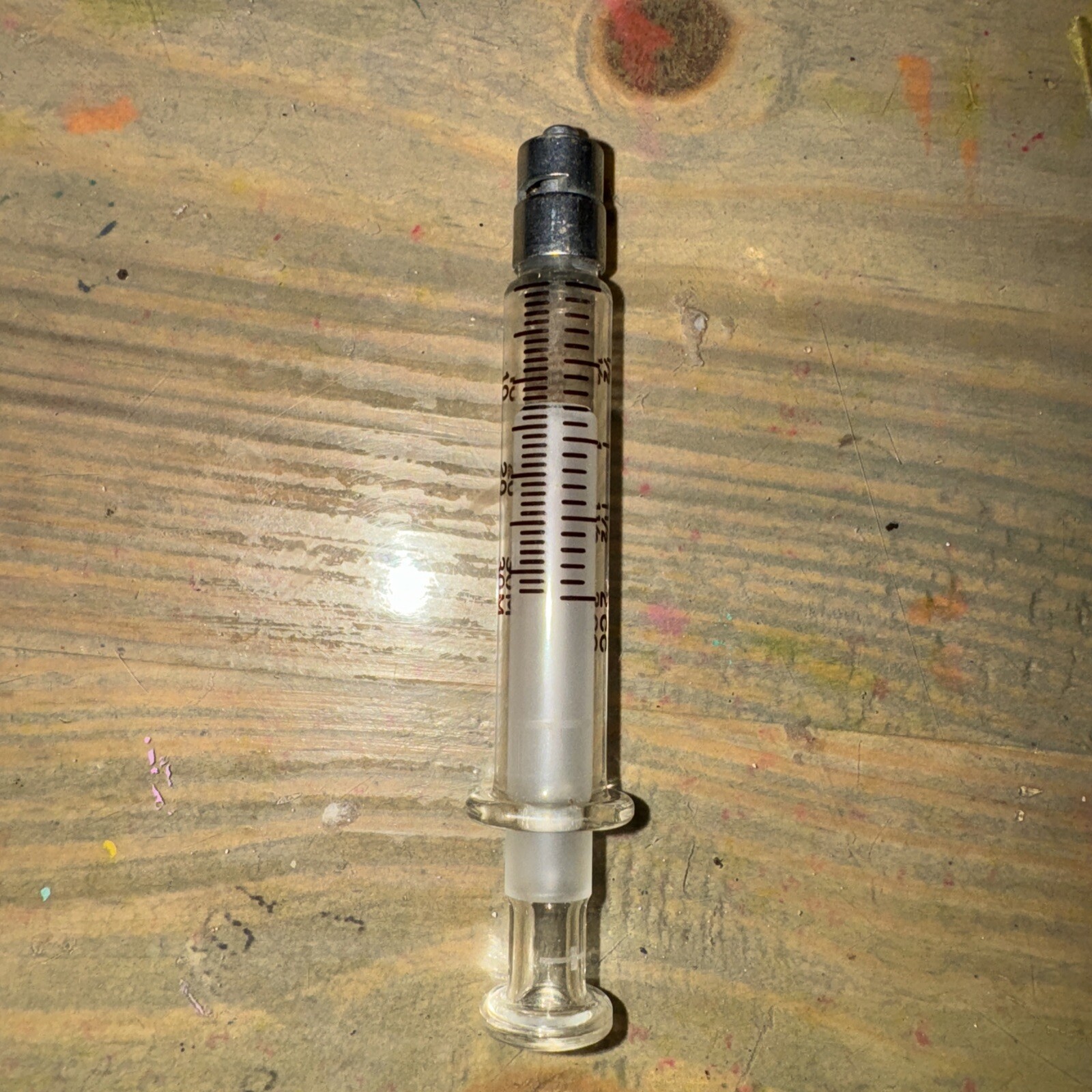 Vintage Pre Owned BD Becton Dickinson 2CC Glass Medical Syringe Multi-fit