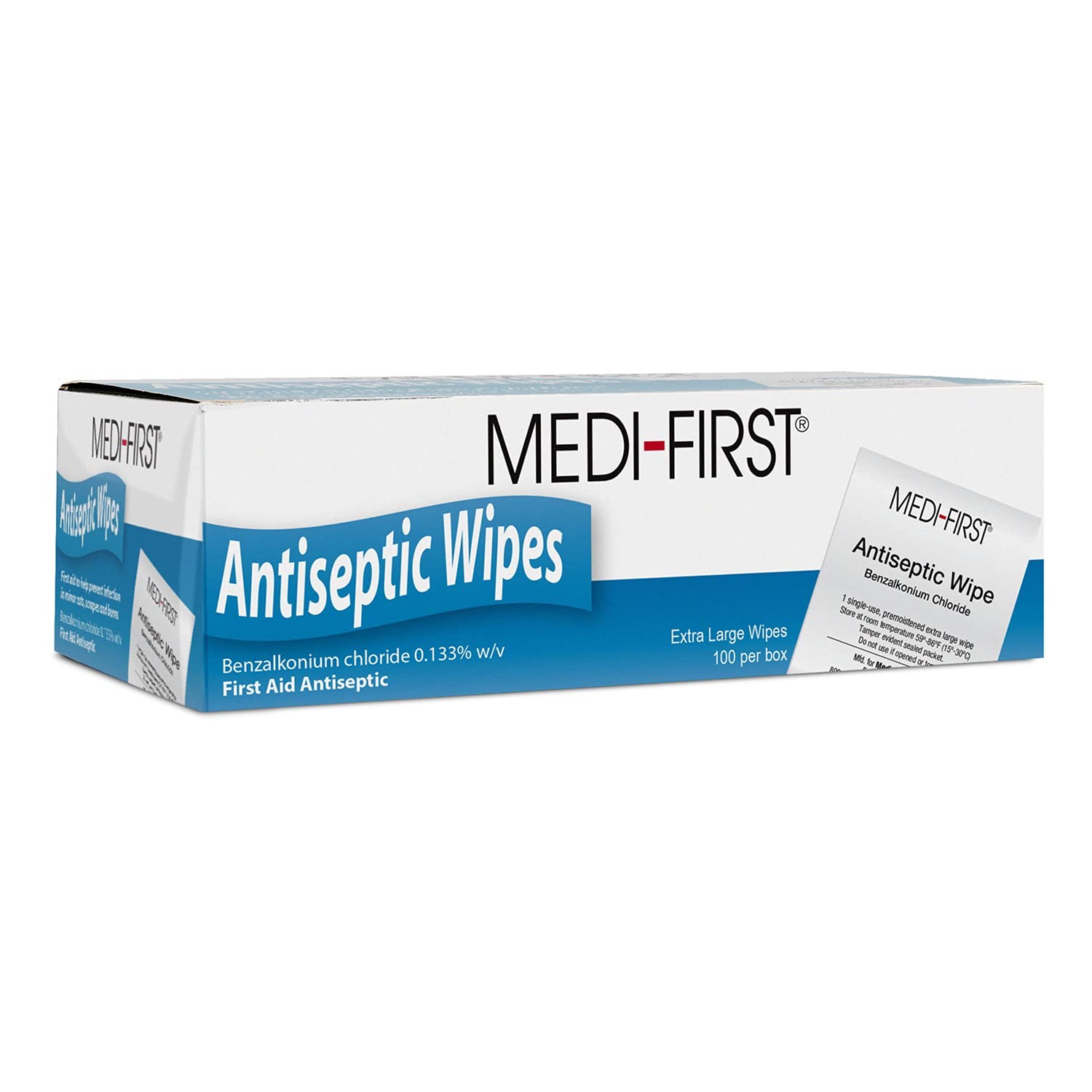Medique First 21433 Antiseptic Wipes, 100 Per Box 100 Count (Pack of 1)