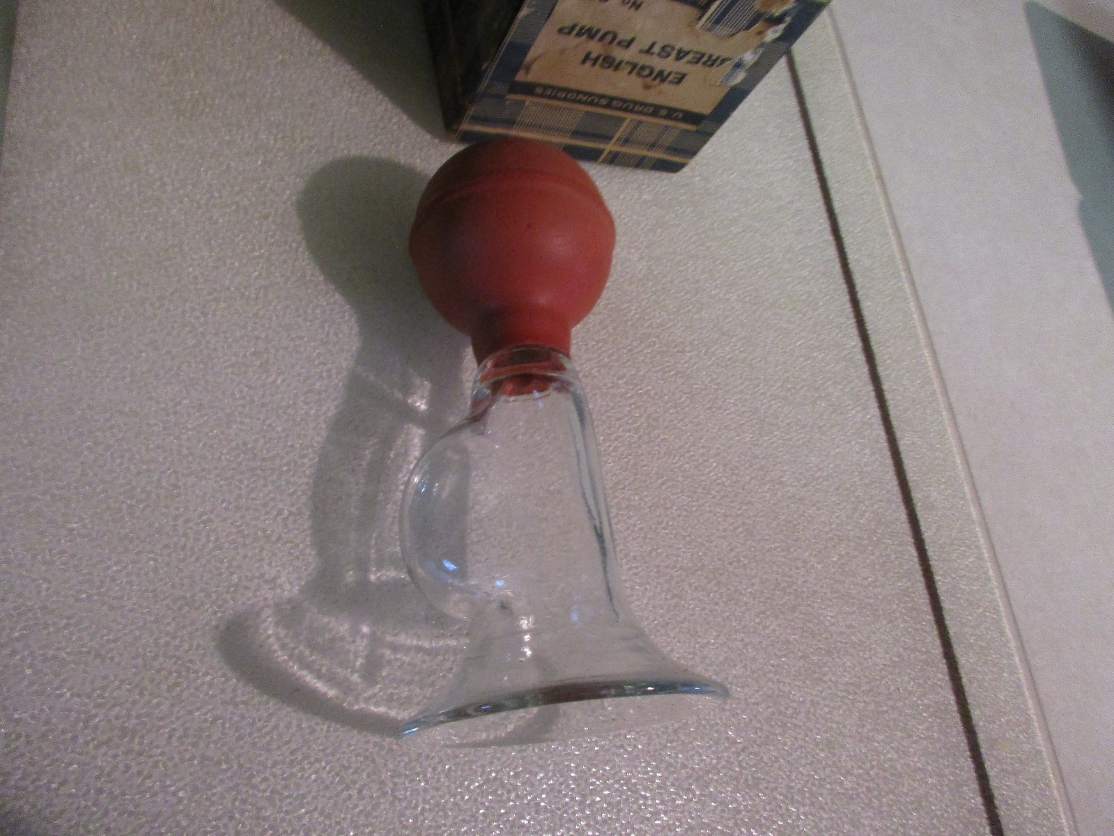 Vintage United States Rubber Company English Breast Pump No. 926 w/ Box EUC