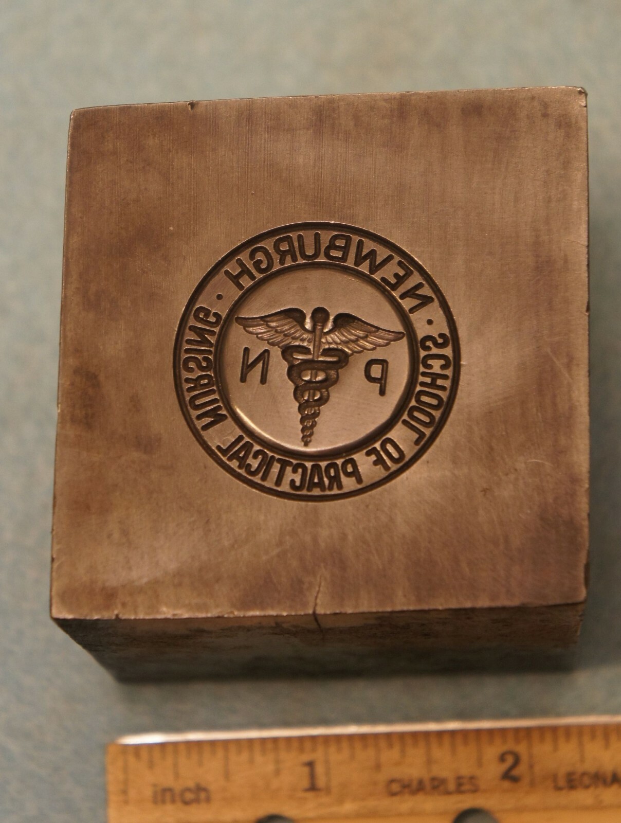 NEWBURGH NY * SCHOOL OF PRACTICAL NURSING Pin STEEL STAMPING DIE JN475