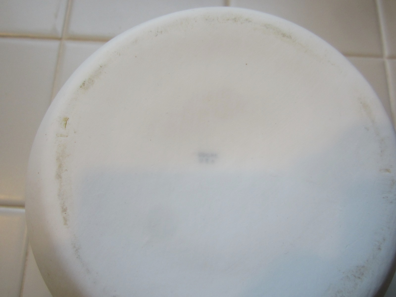 Vtg Coors USA Heavy White Porcelain Lab Mortar & Pestle Apothecary