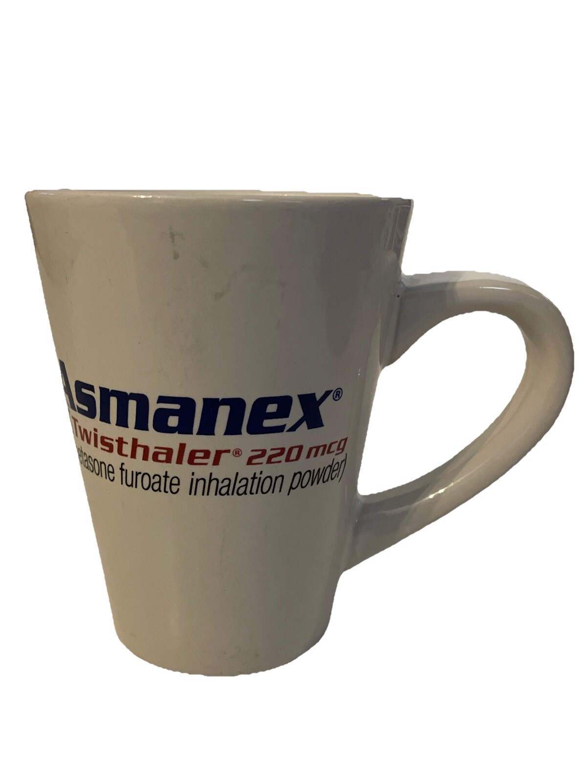 Asmanex Asthma Advertising Coffee Mug Cup Pharmaceutical Prescription Drug Rep