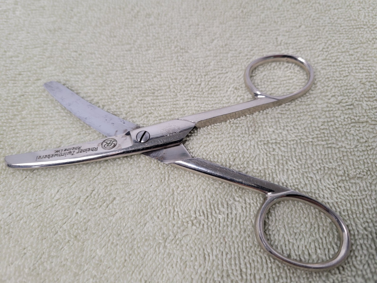 Vintage J.A. Schmidt & Soehne Medical Scissors w/ Curved Blades Solingen Germany