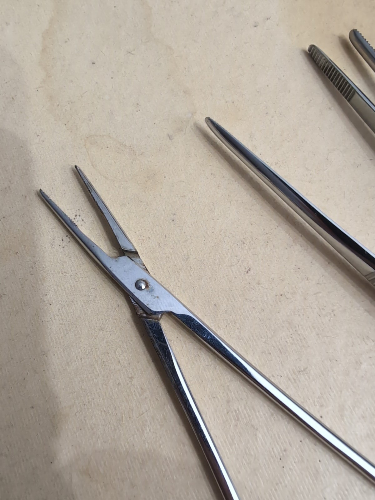 Vintage Dental Tools Tweezers, Hemostat Germany