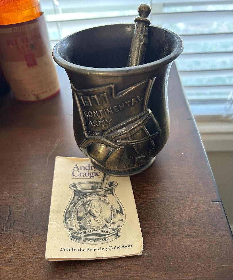 Schering Metal Mortar and Pestle 1987 Andrew Craigie 1st US Aporthecary General