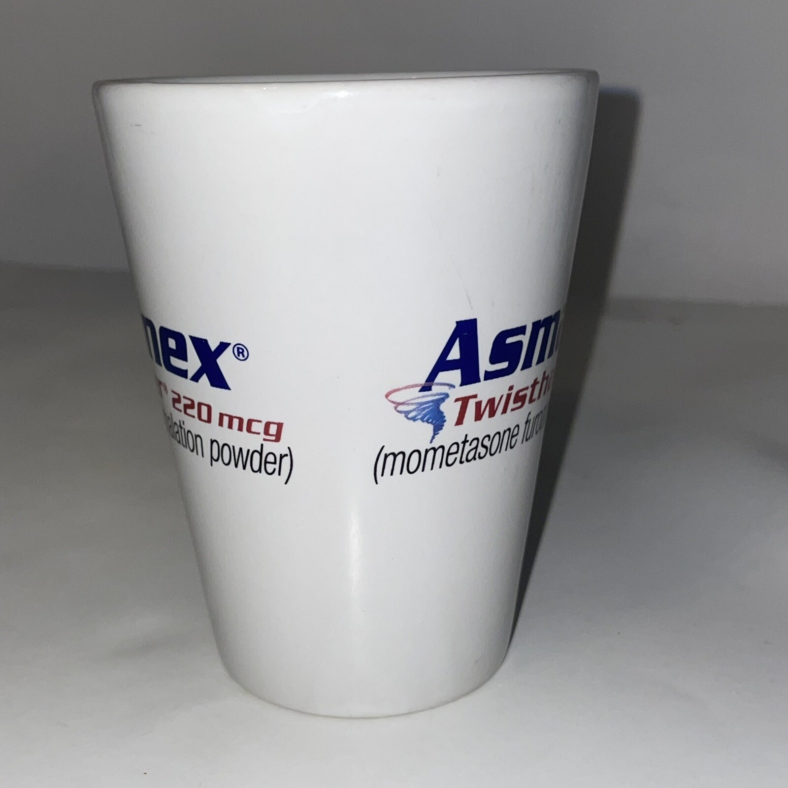 Asmanex Asthma Advertising Coffee Mug Cup Pharmaceutical Prescription Drug Rep