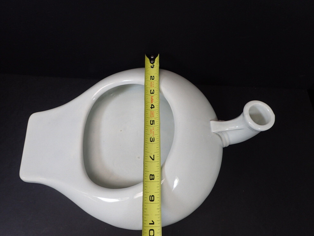 Antique White Porcelain China Bedpan Chamber Pot with Urinal unmarked