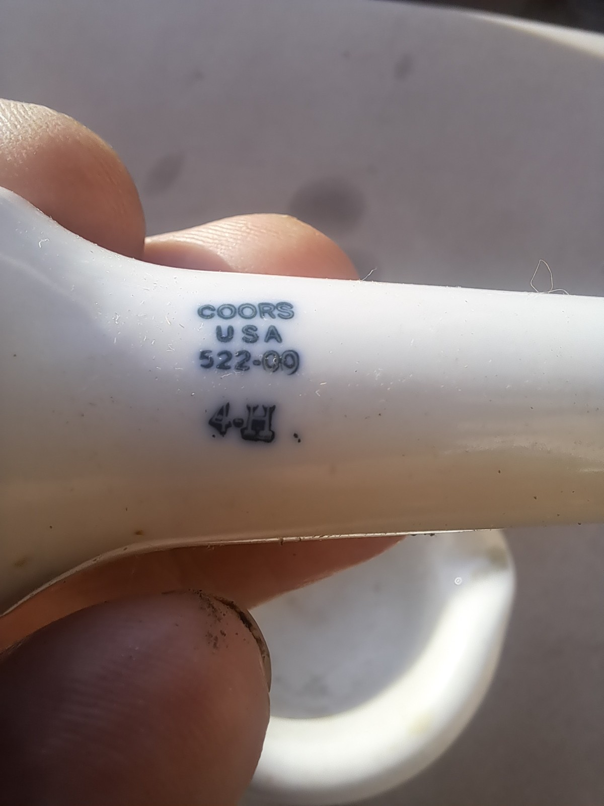 Vintage Apothecary Mortar and Pestle Coors USA White Porcelain Set RARE