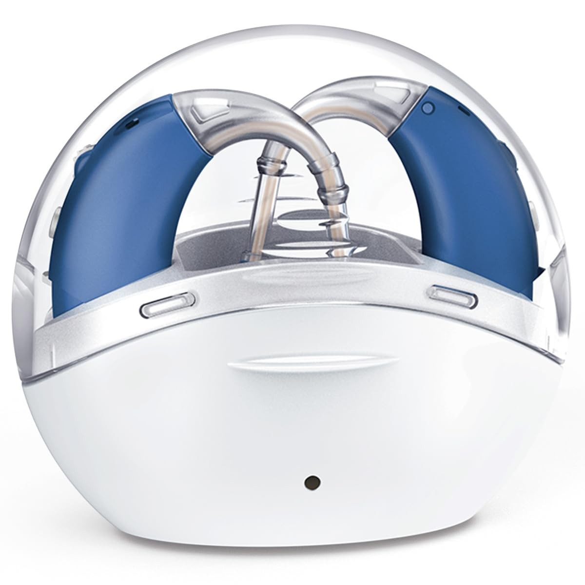 Soundure Hearing Aids for Seniors severe Flow+ Blue, Blue with Charging Case