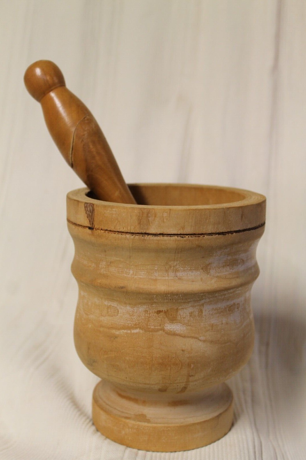 Decorative Wooden Mortar and Pestle – Hand Turned – Crafted in Italy