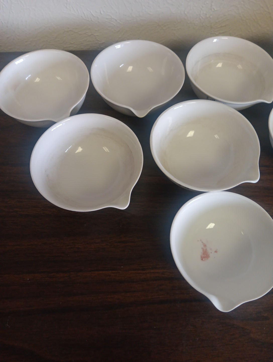 Vintage Coors 8 Pc. Labware Porcelain Evaporating Lab Dish Measuring Bowls