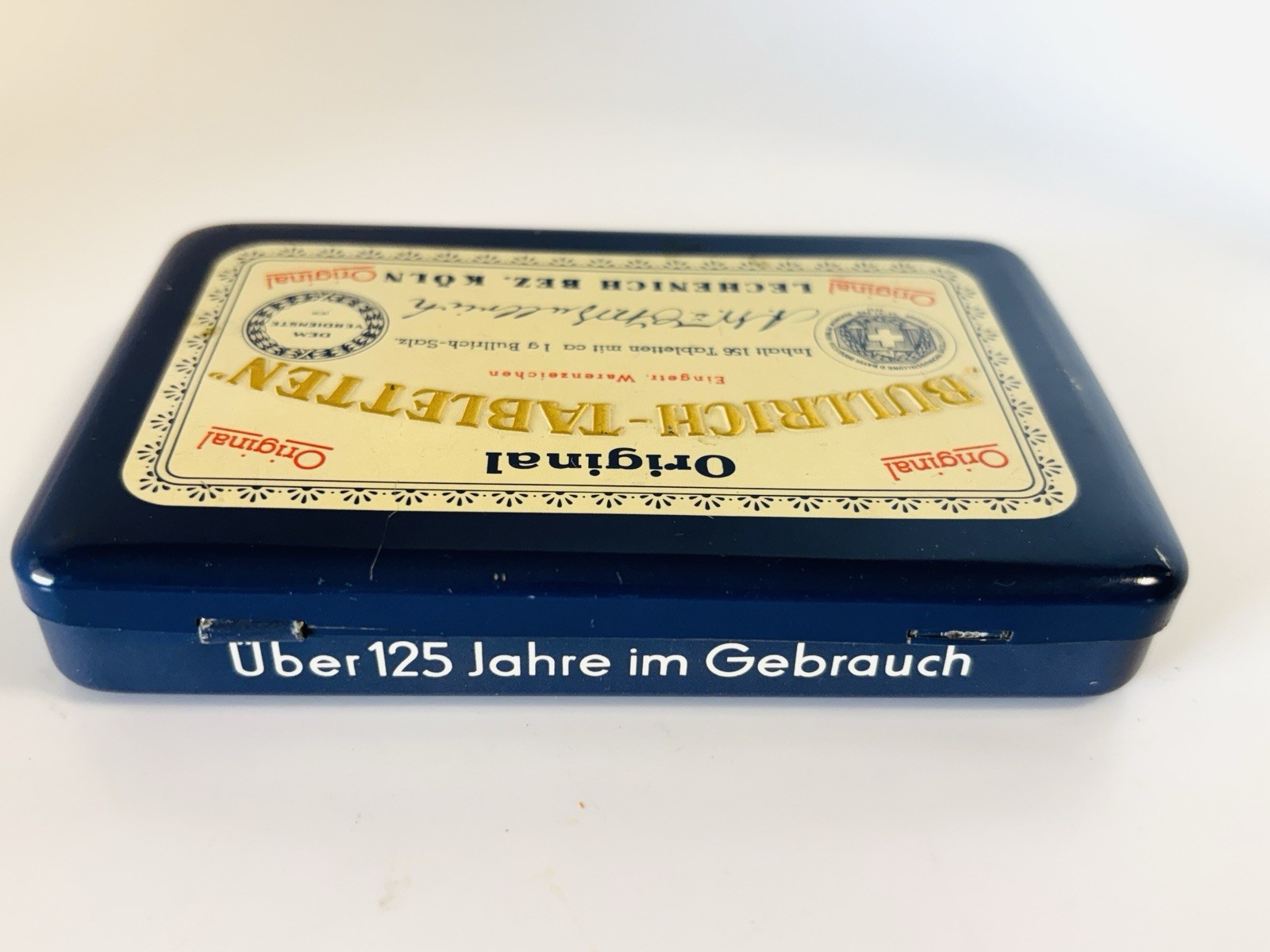 Antique Berlin German Pastilles De Bullrich medical tin box Victorian picture