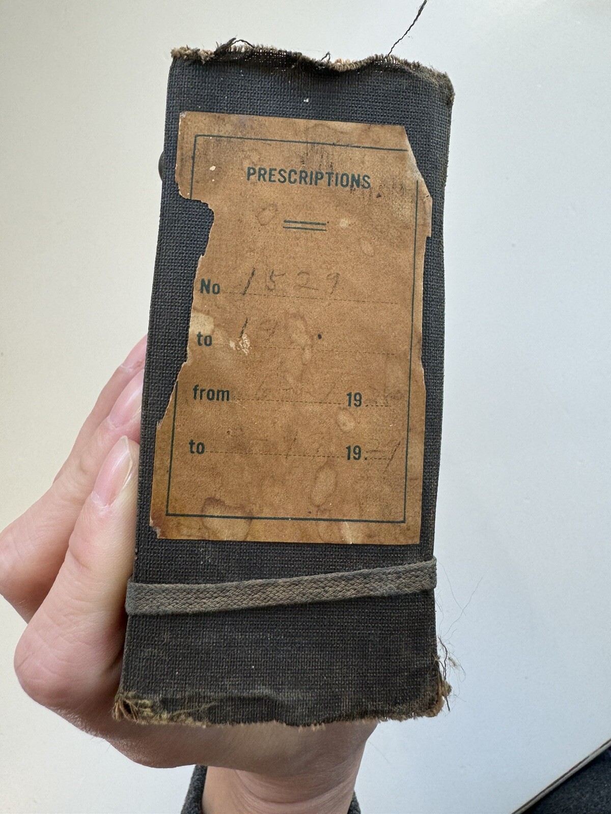 VTG Prescription Rx Pad Book Paper Apothecary Druggist Pharmacy Medicine 1928-29