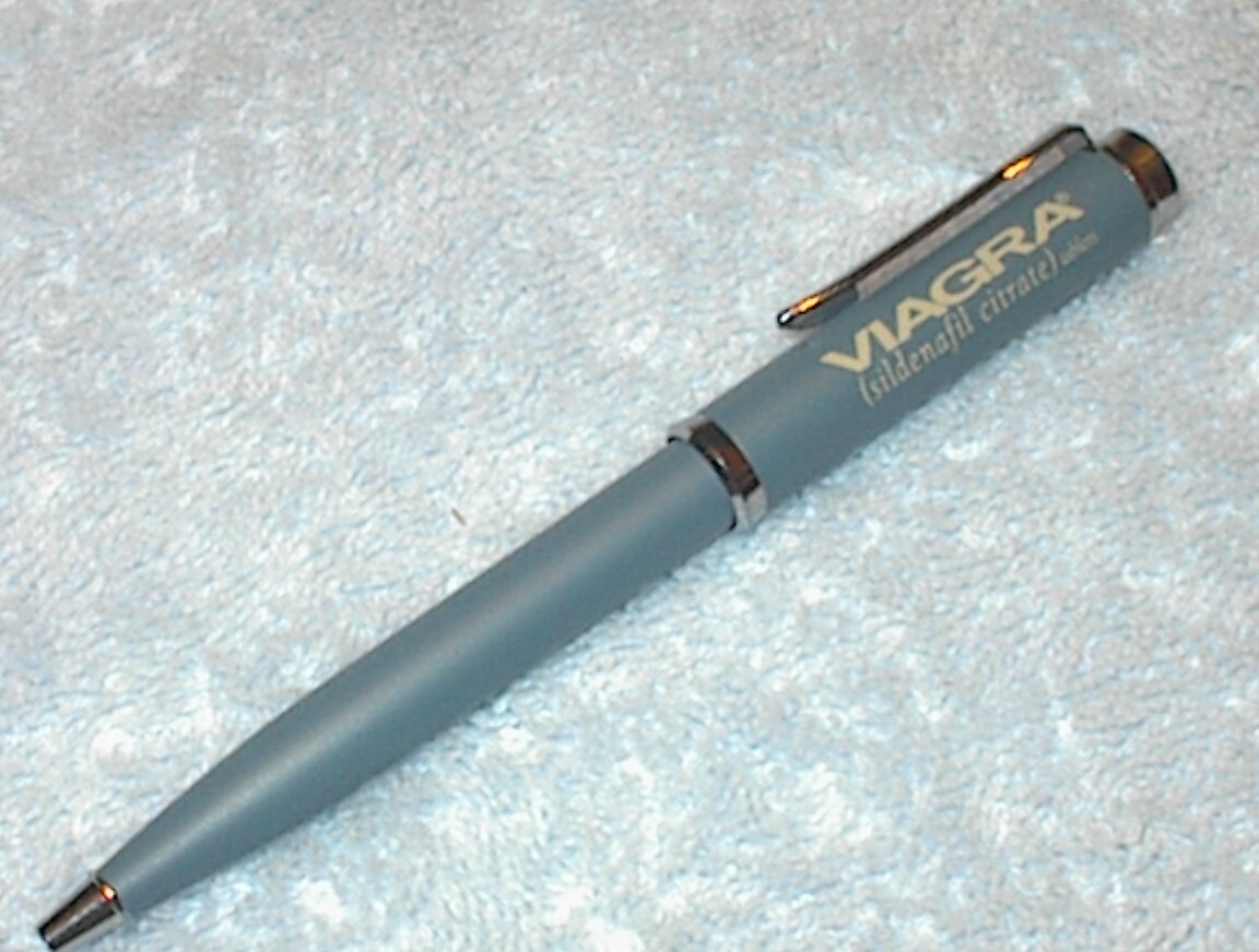 VIAGRA HEAVY METAL ELEGANT DRUG REP PEN CLASSY GR8 GAG GIFT BIRTHDAY EBAY’S ONLY