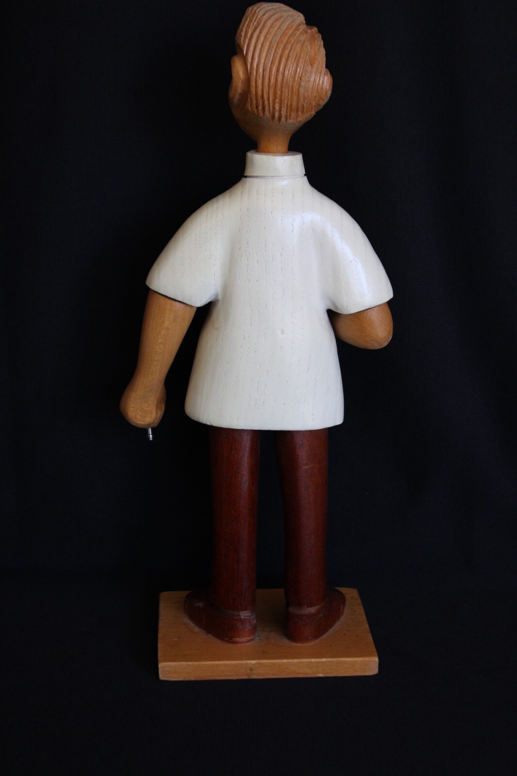 ROMER WOOD CARVED 12-1/4″ DENTIST FIGURE OFFICE DISPLAY – ITALY