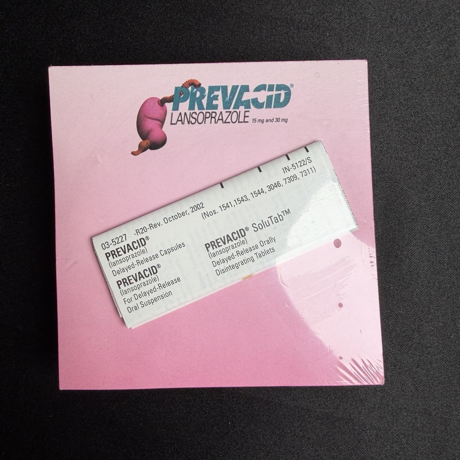 Vintage Prevacid Drug Rep Promo Note Pad Pharma Advertising Sealed Antacid