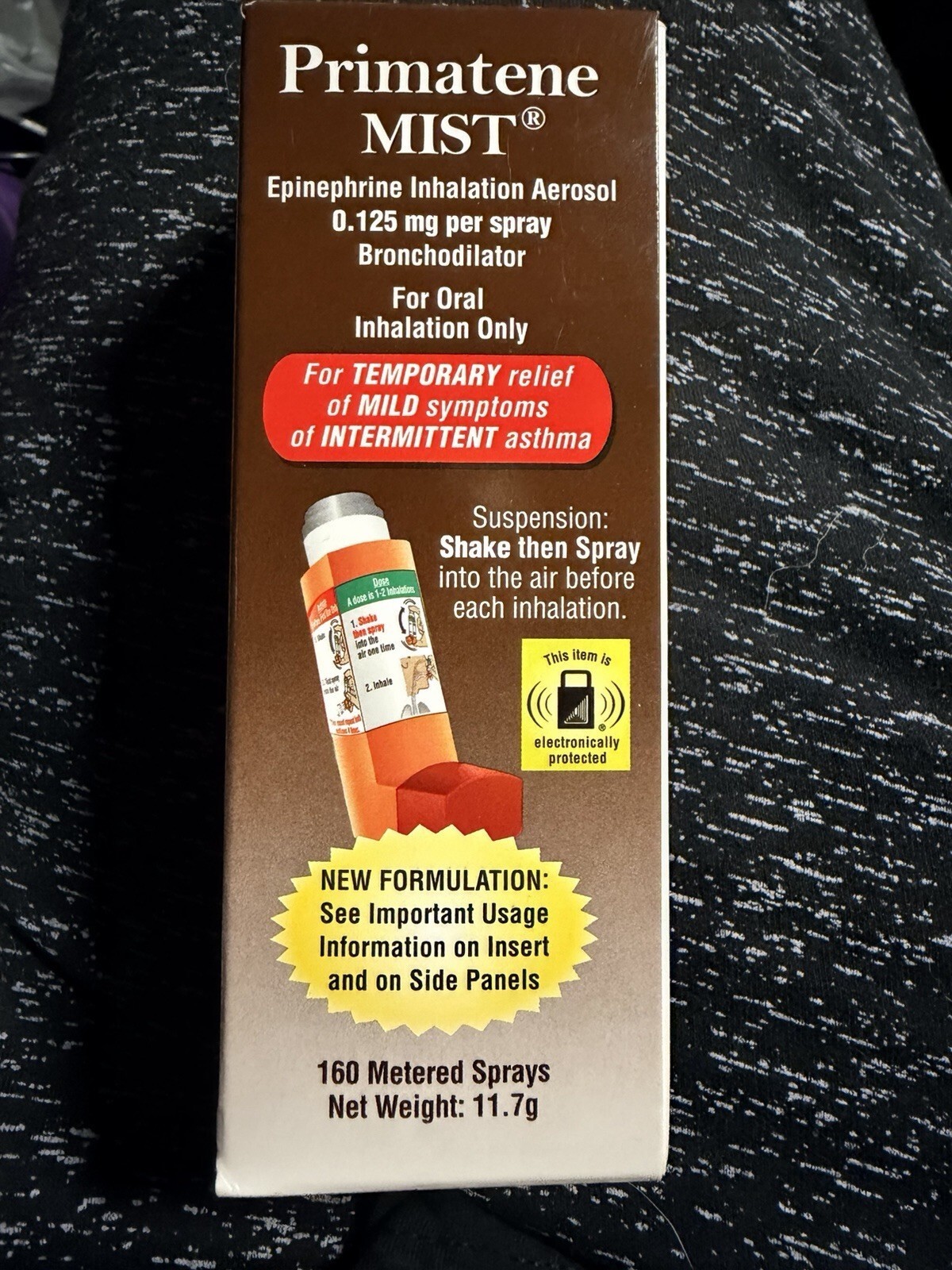 Primatene Mist Epinephrine Inhalation Aerosol 160 Sprays Exp 2027 #605