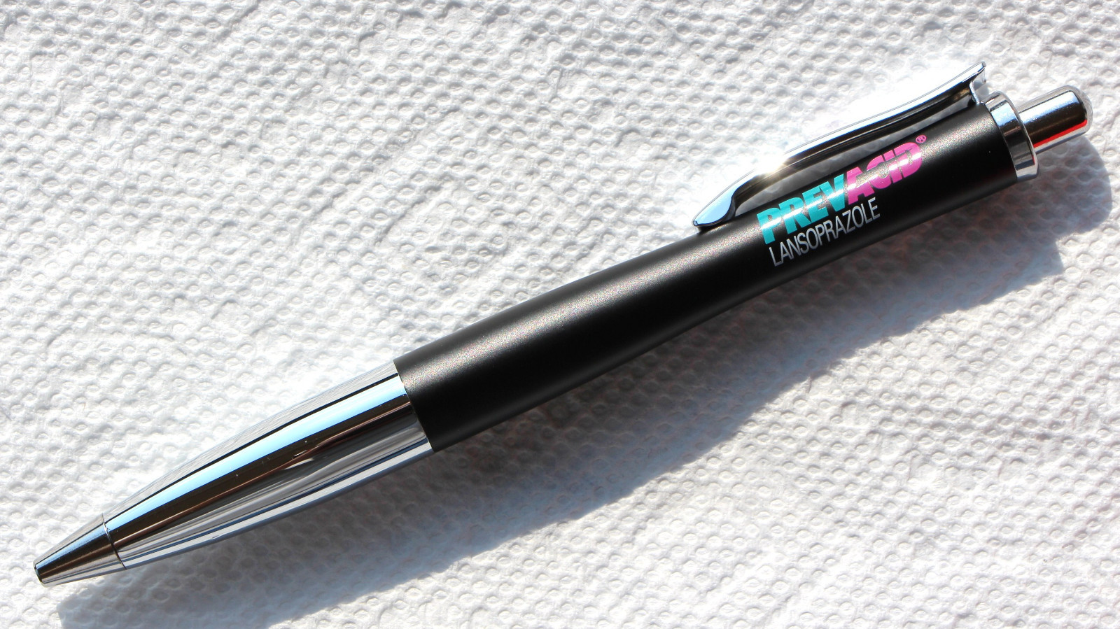 Pharmaceutical { PREVACID } Heavy Metal Beautiful Black on Chrome 2 Pens