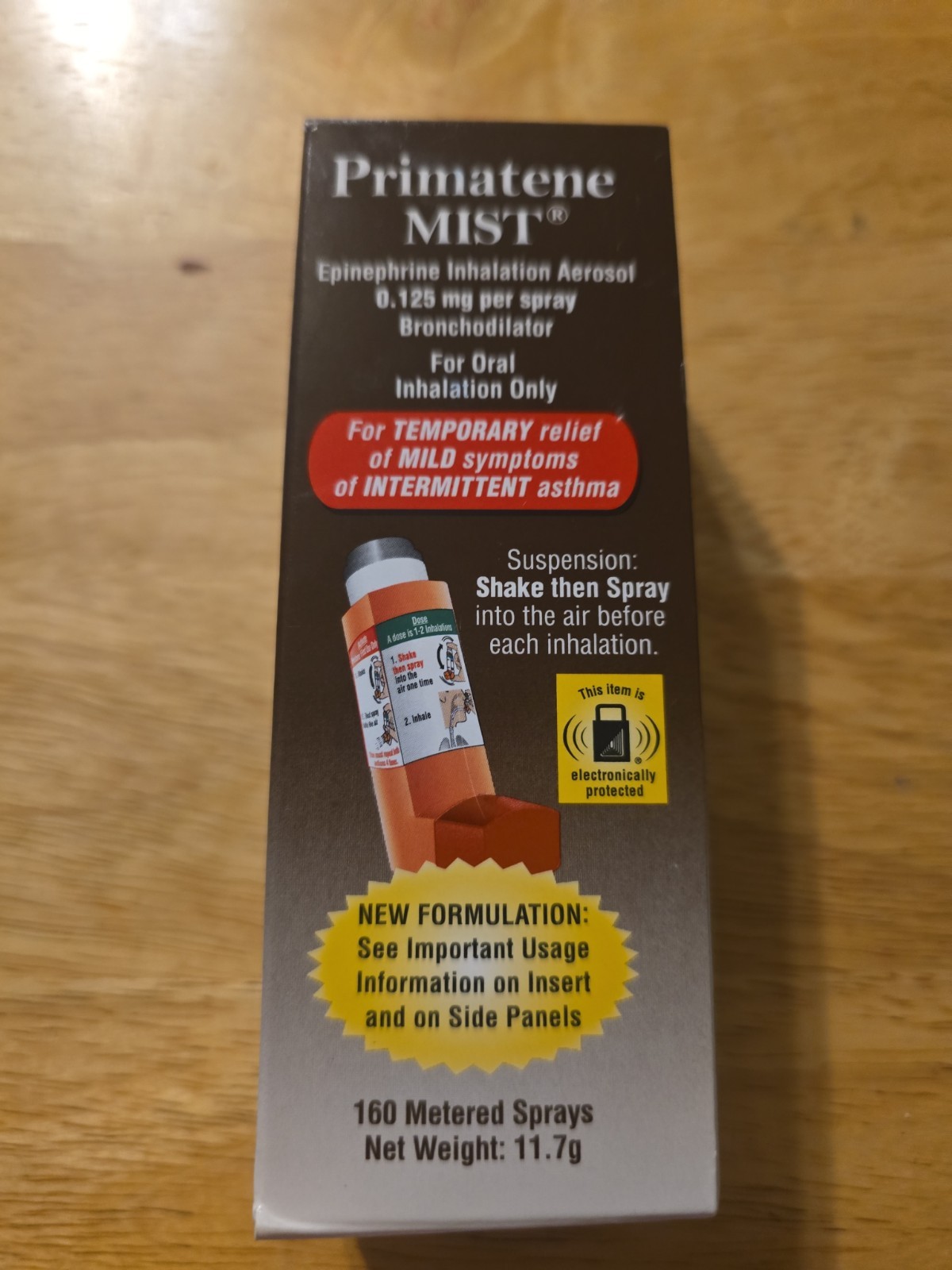 Primatene Mist Epinephrine Inhalation Aerosol 160 Sprays 10/2027 Expiration