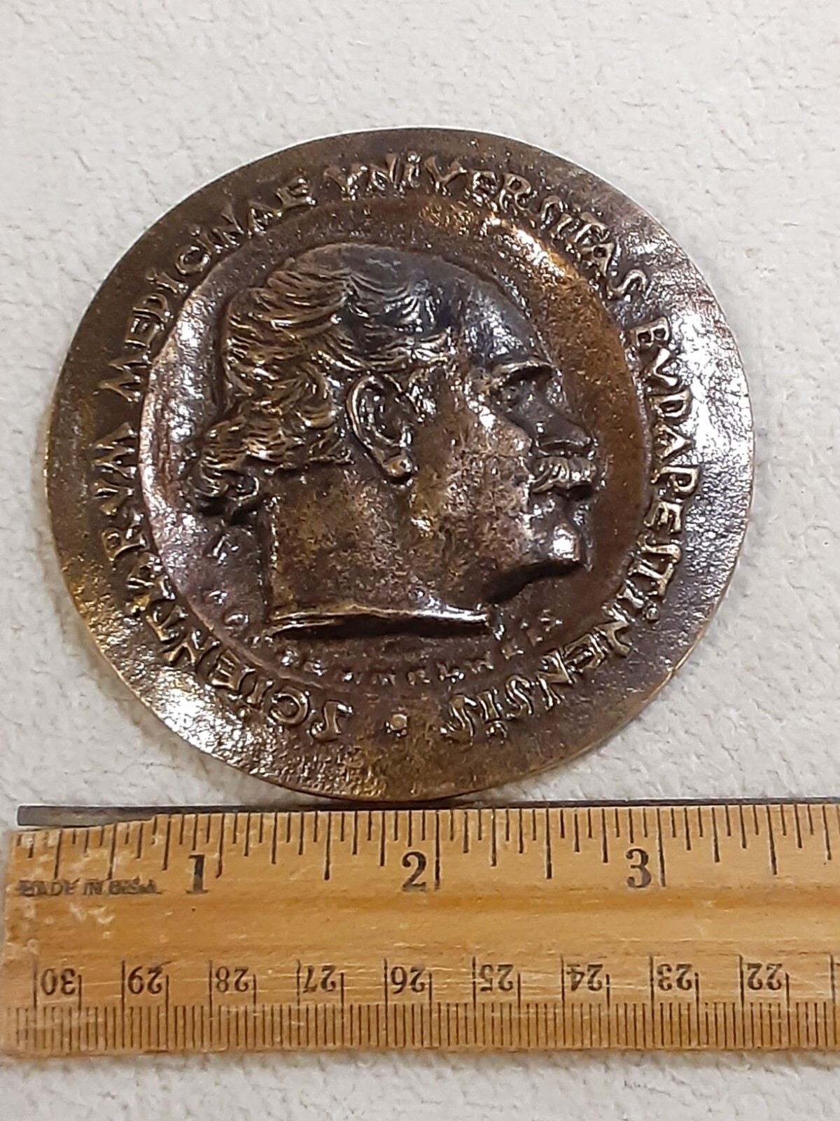 1969 IN MEMORIAM BRONZE MEDAL SCIENTIARVM MEDICINAE VINVERSITAS BDVAPESTINENSIS