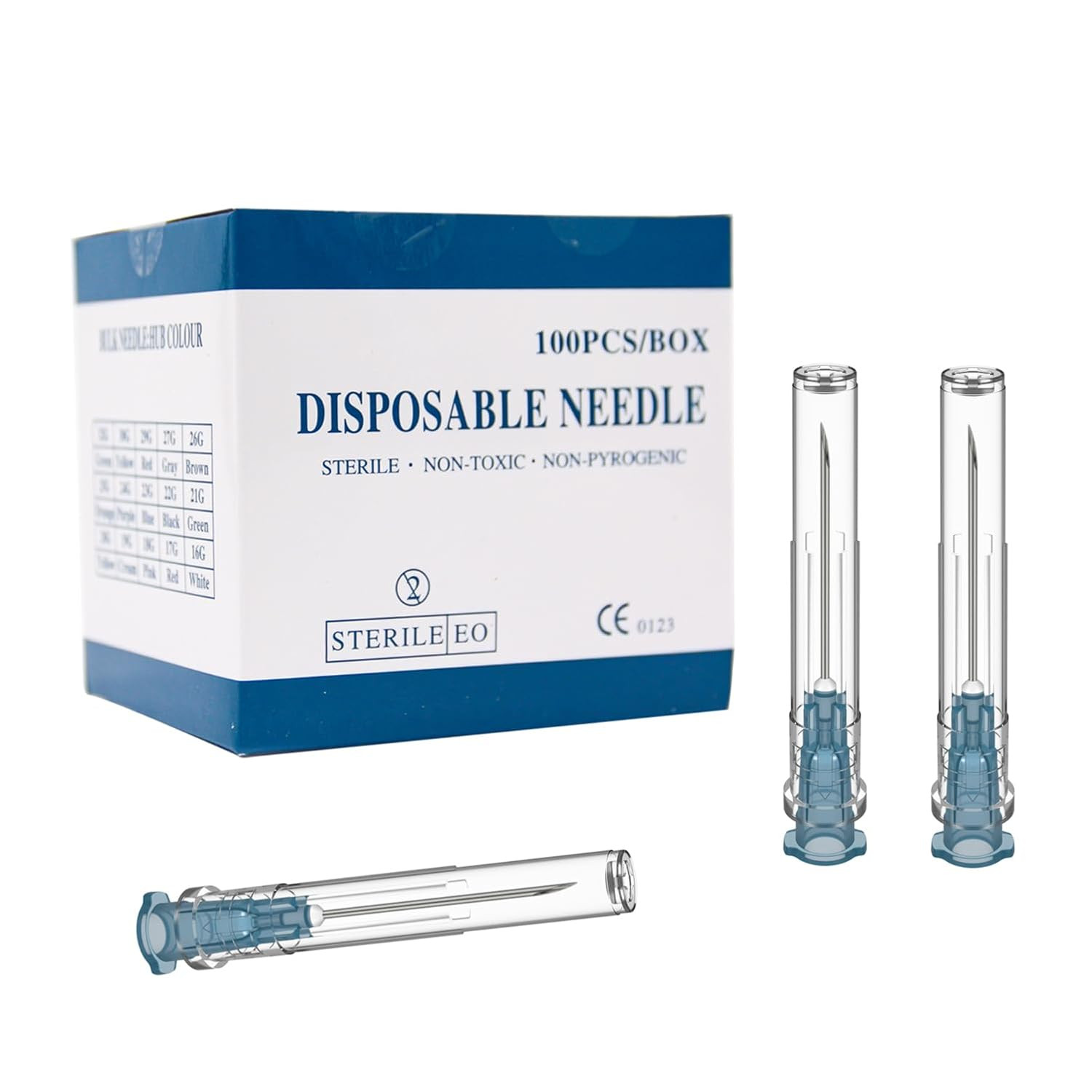 23 Gauge 1 Inch Needle(100 Pack), Luer Lock Industrial 23G-1 IN 25mm