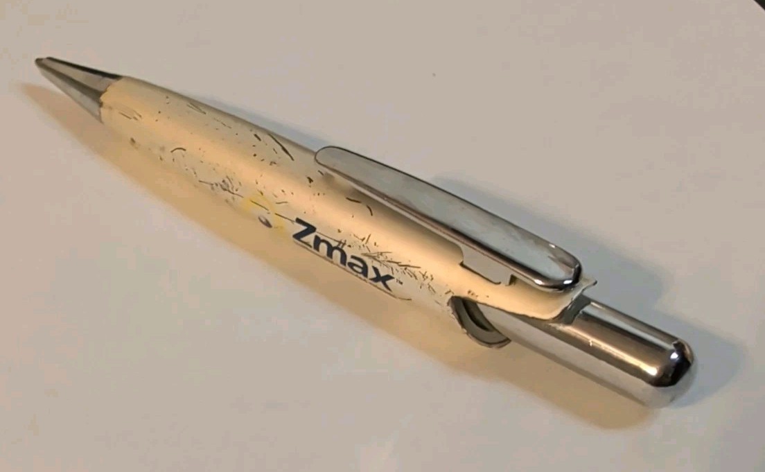 Heavy Metal Zmax Drug Rep Pen Silver Advertising Merch