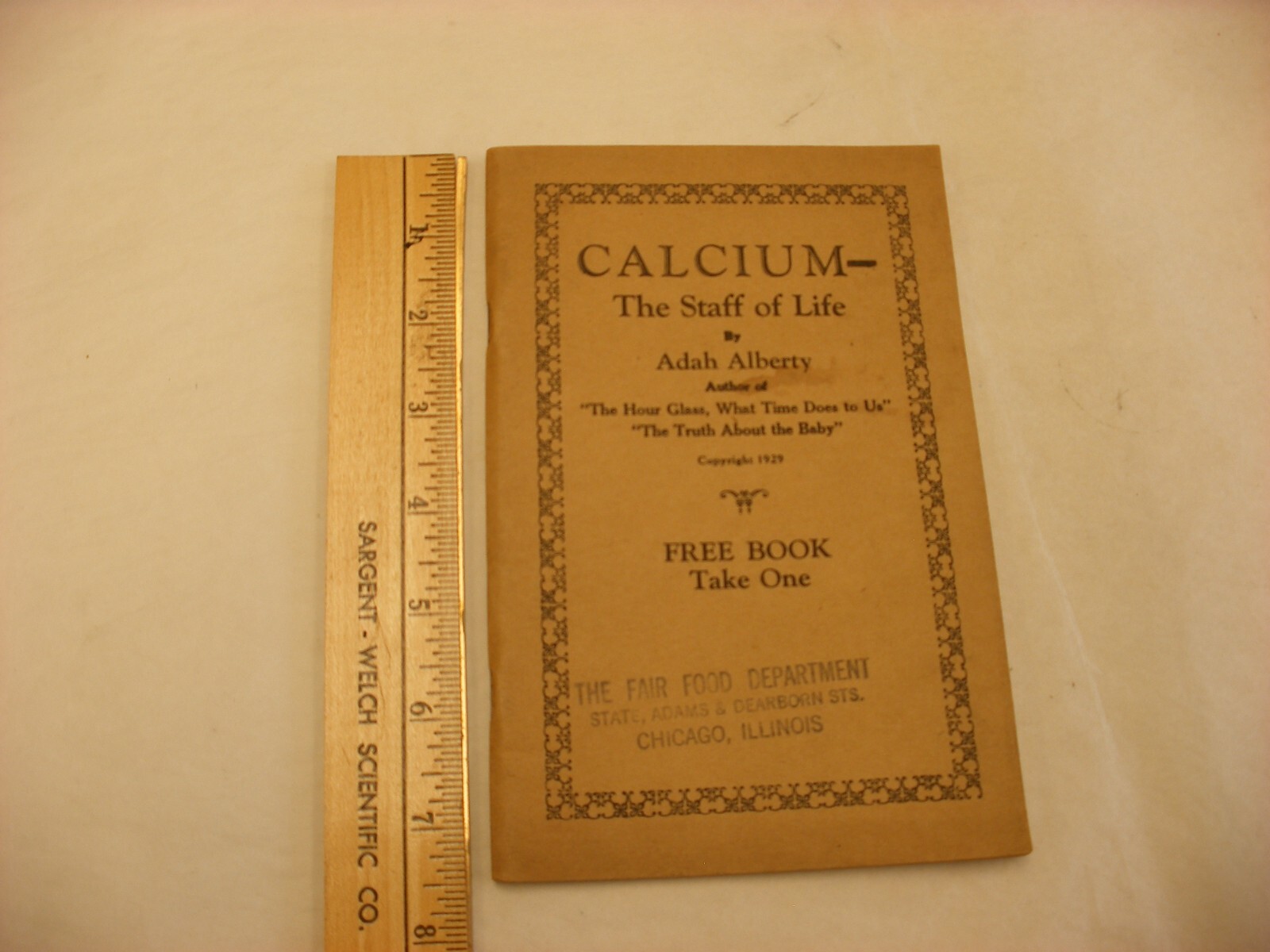 Antique Vtg Quack Medicine Pharmacy Medical Book – 1929 Calcium by Adah Alberty