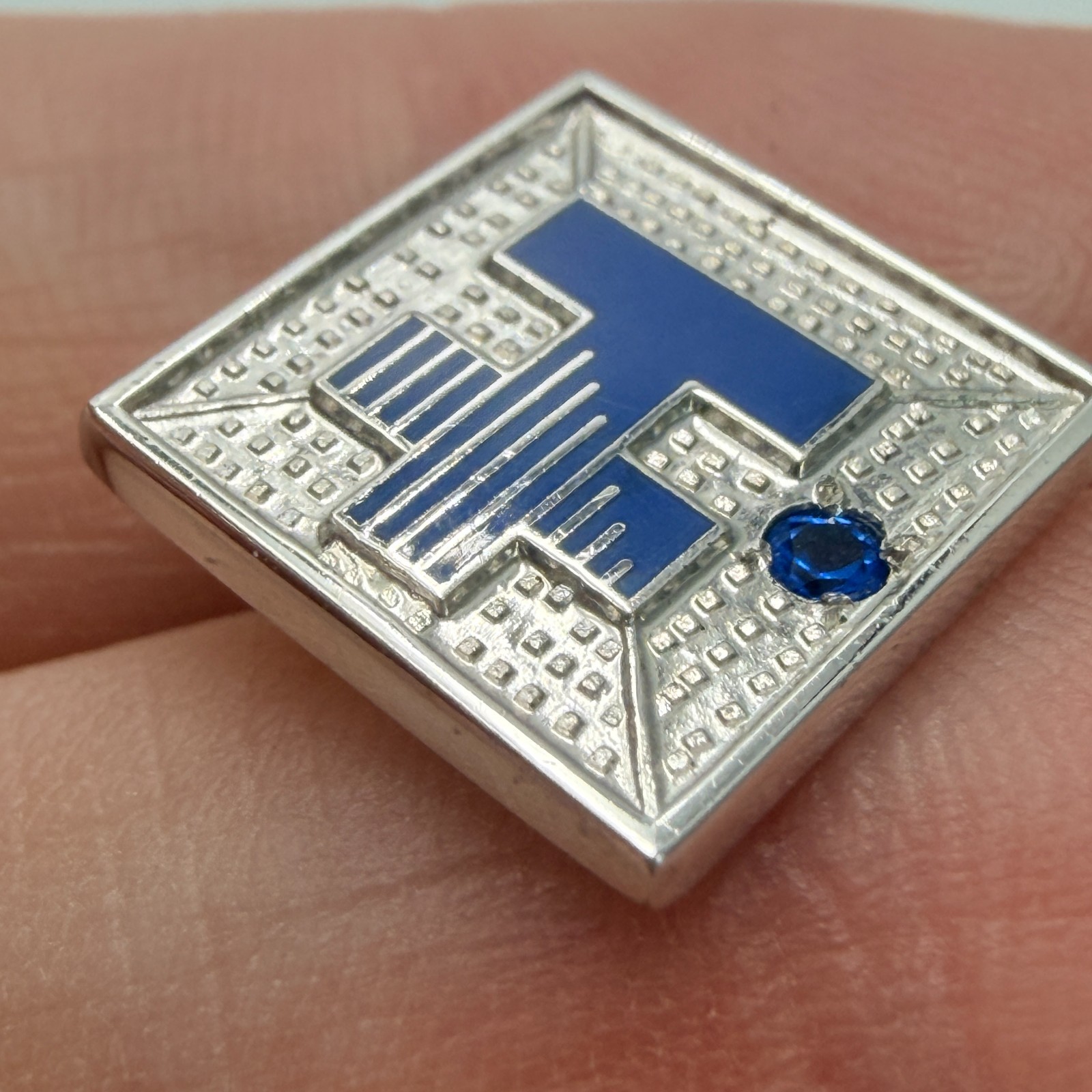 Sterling Silver Humana Employee Service Lapel Pin Hospital Medical Award