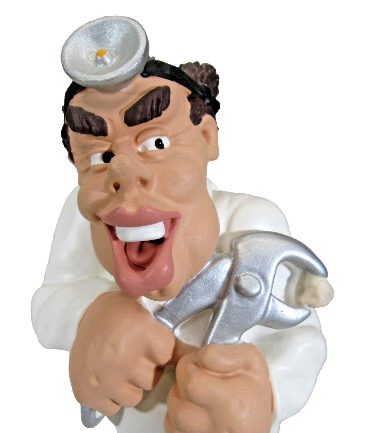 Handmade Italy Dental Sculpture Dentist signed ANTARTIDEE LAVORATO A MANO figure