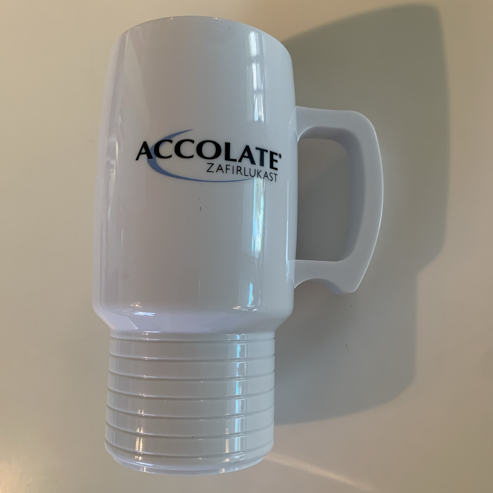 ACCOLATE Zafirlukast Coffee Mug Cup Asthma Pharmaceutical Drug Rep Pharma Promo