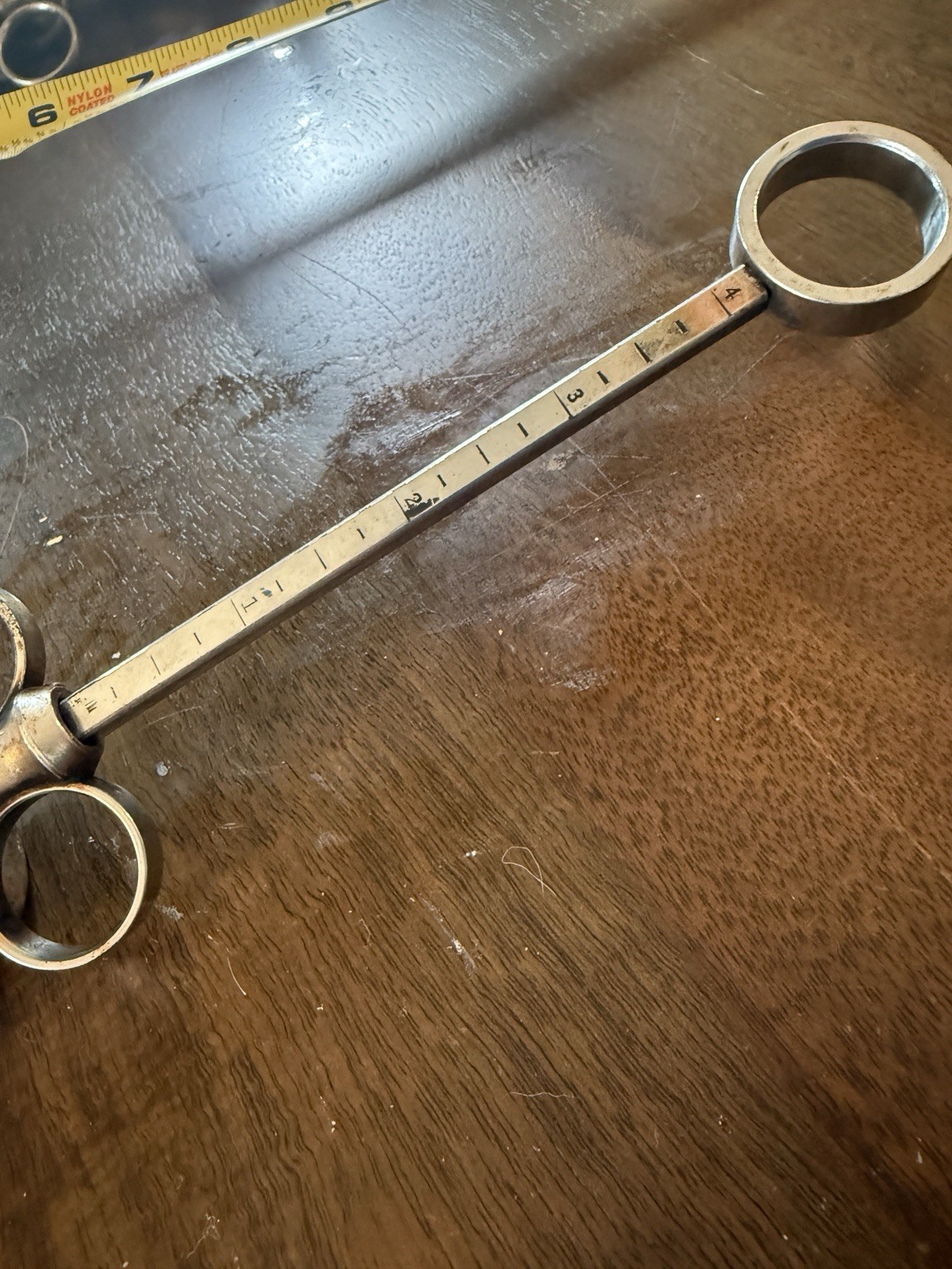 Antique Vintage Brass Syringe VGC Unsigned Smooth Injection Pull