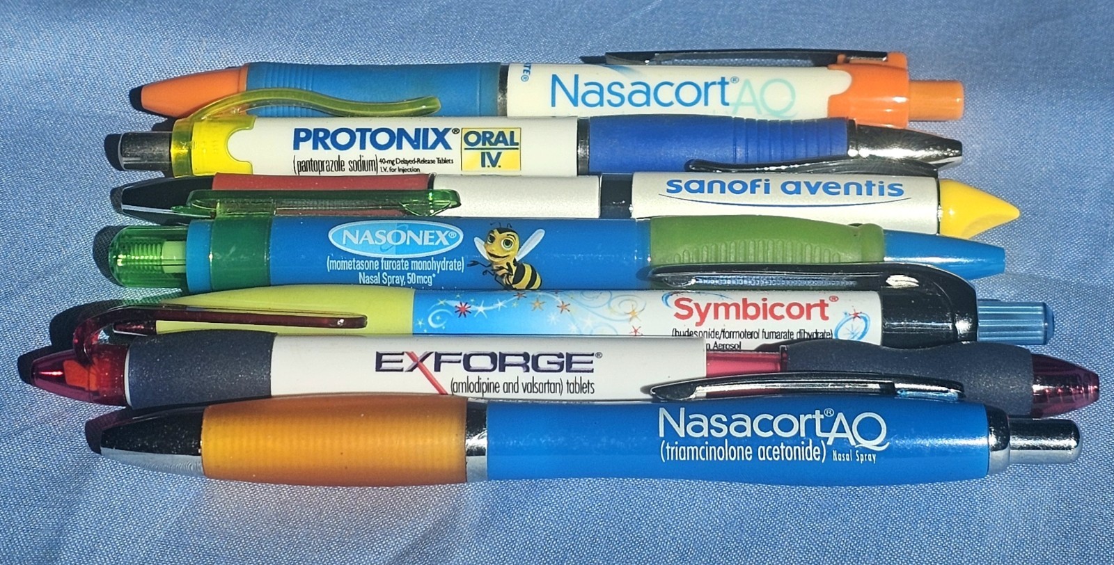 7 New Drug Rep Pharmaceutical Pen Nasacort Symbicort Exforge Nasonex Heavy Metal