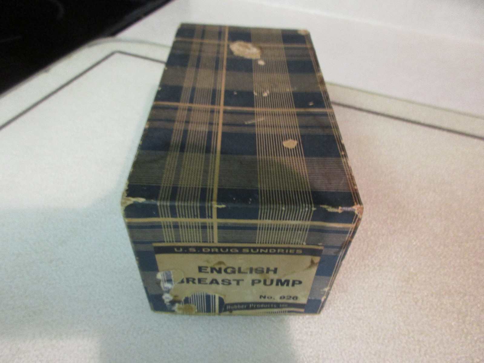 Vintage United States Rubber Company English Breast Pump No. 926 w/ Box EUC