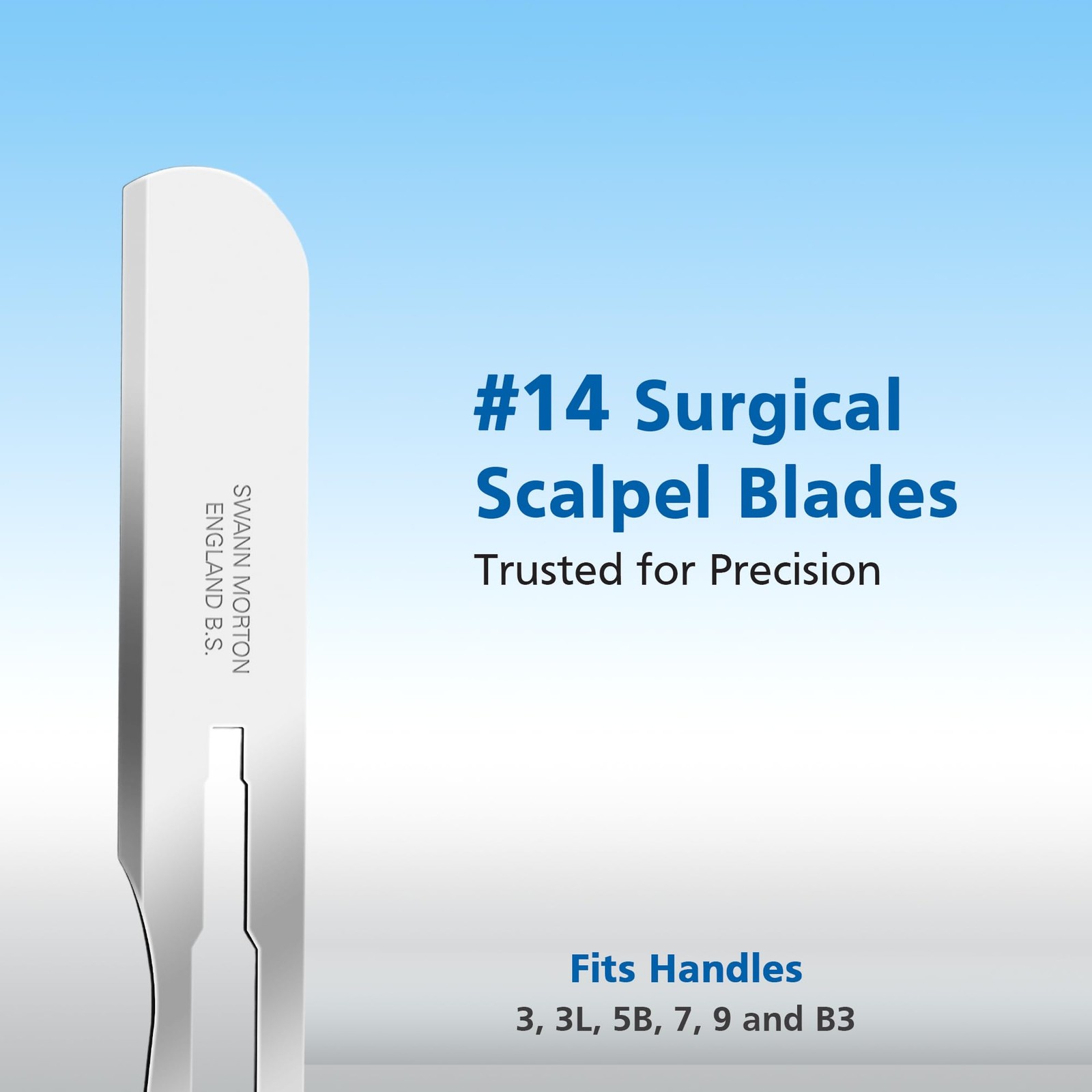 Swann Morton Surgical Scalpel Blade #14 – Sterile Dermaplane for Face,…