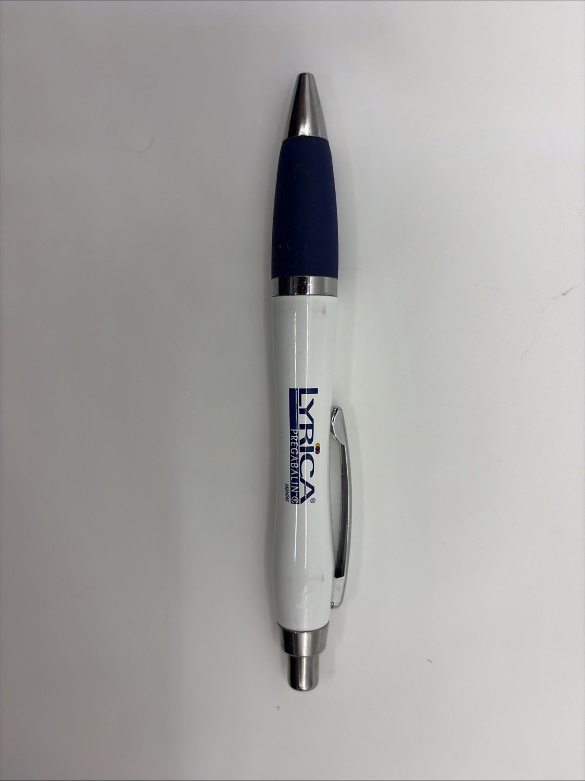 Metal Lyrica Drug Rep Pen Advertising Rubber Grip Clicks Works