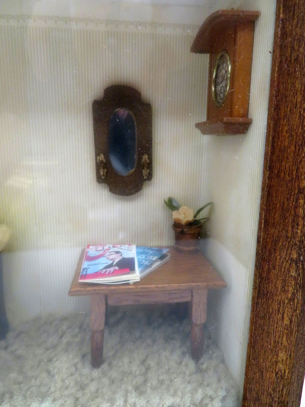 Vintage Primitive Medical Doctor Office Patient Shadow Box Miniatures Diorama