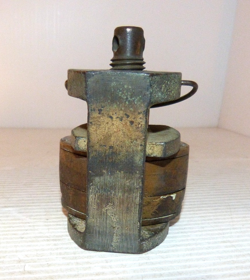 Antique Bronze Dental Denture Flask Mold Press Buffalo Dental Mfg Co New York
