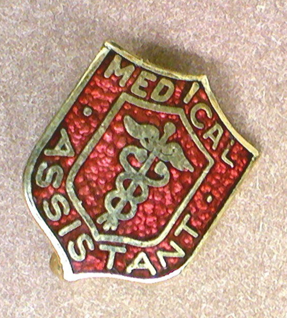 Old Medical Assistant Lapel Pin Hospital Clinic Healthcare Professional Nursing