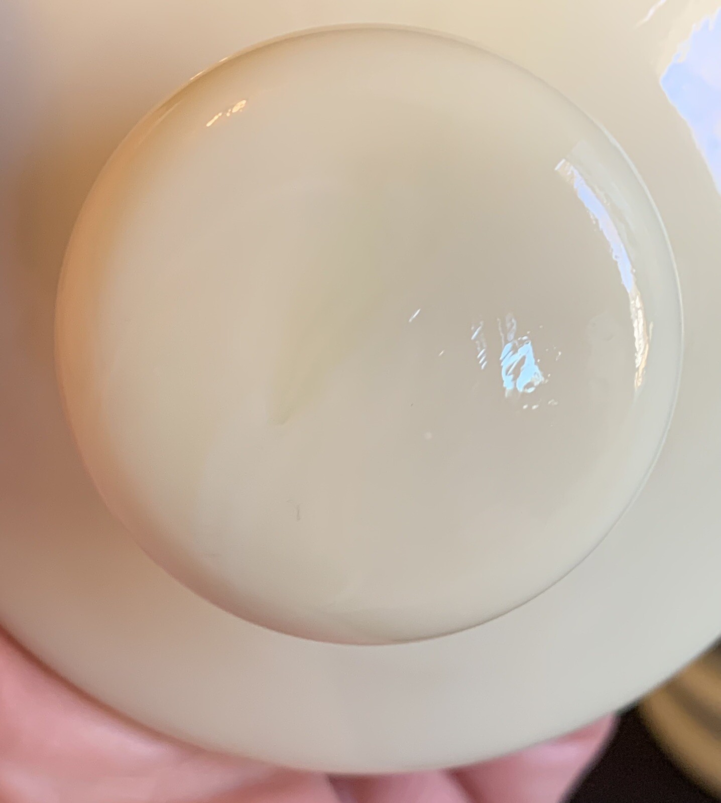 Vintage DARVON COMPOUND 65 Apothecary Custard Milk Glass Jar Canister & Lid 5.5”