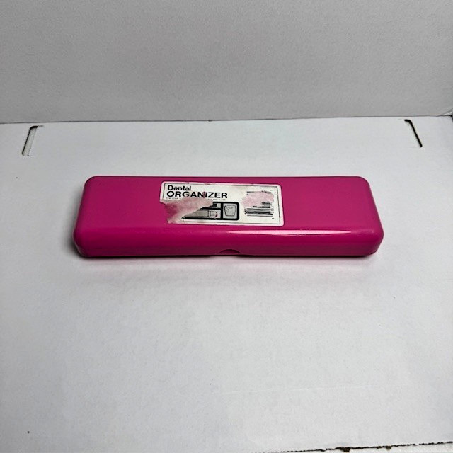 Vintage Pink Dental Organizer – 3 compartments – PINK