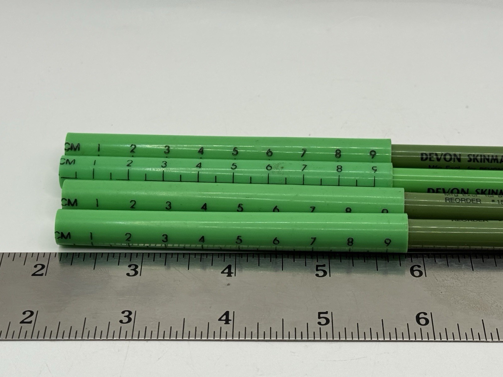 VINTAGE Devon SkinMarker With Ruler LOT OF 4 Made in Japan Surgical Green #150