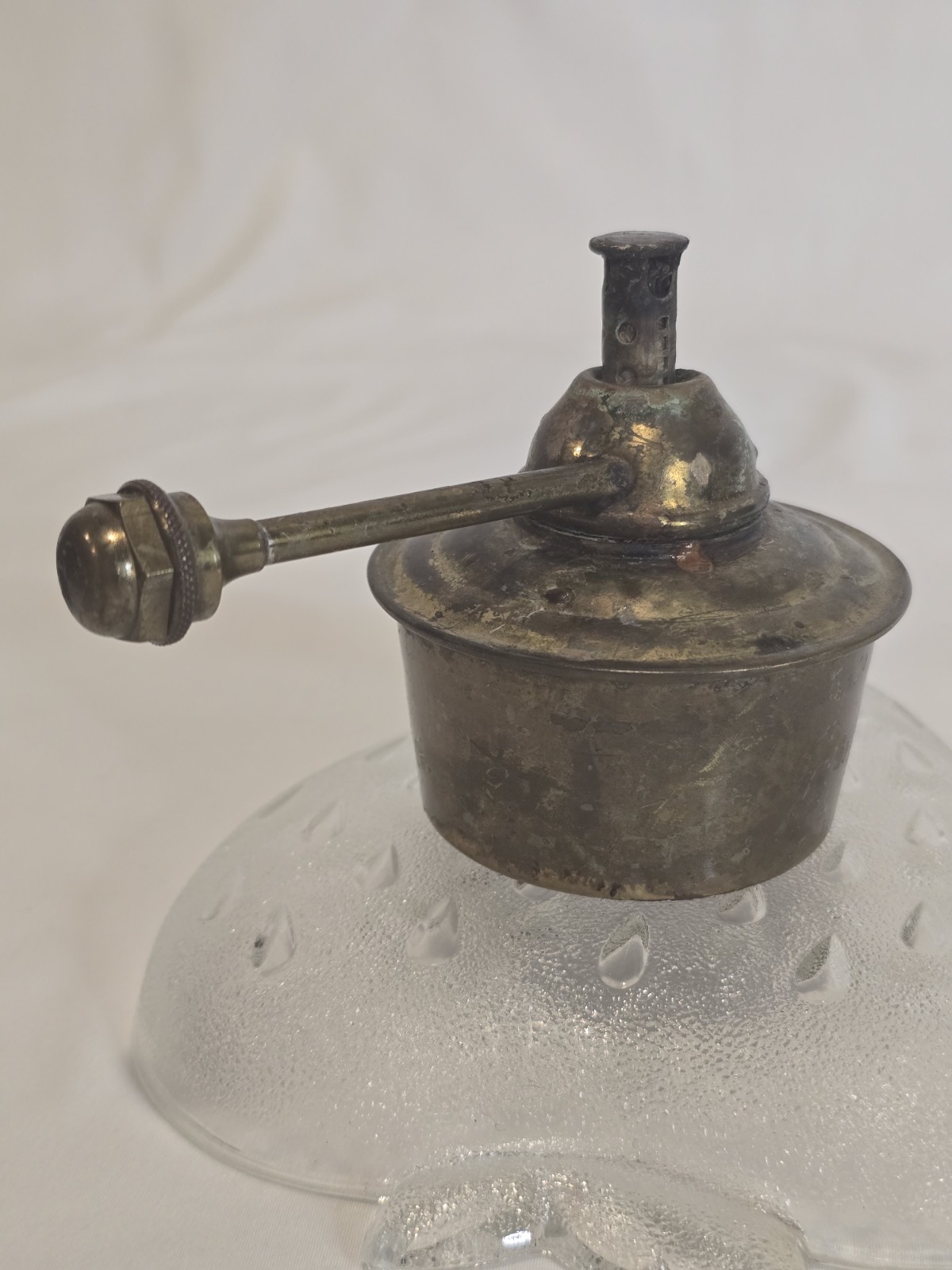 Vintage Solid Brass Alcohol Lamp Burner Tool Made in Japan Rustic Patina