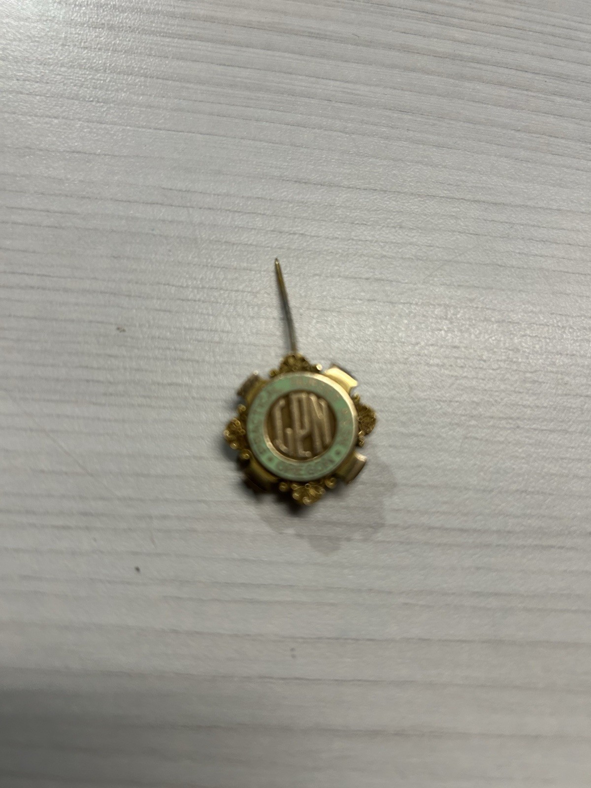 Vintage 10K 1/20 Gold Plated Practical Nurses Assn Pin 4.05g Heinz & Co