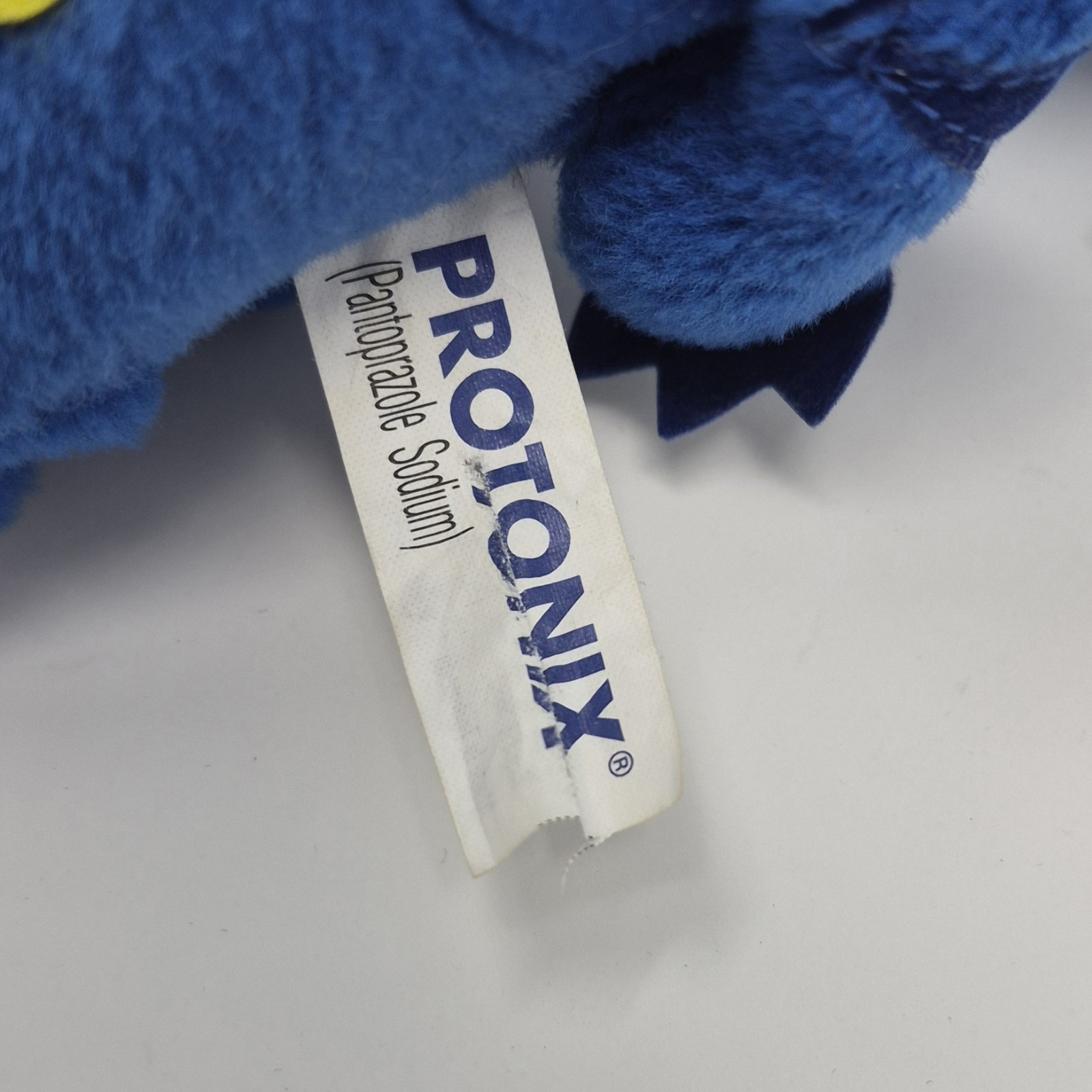 Protonix Drug Rep Pharma Plush Blue Toy Gerdy Promo Advertising Vintage