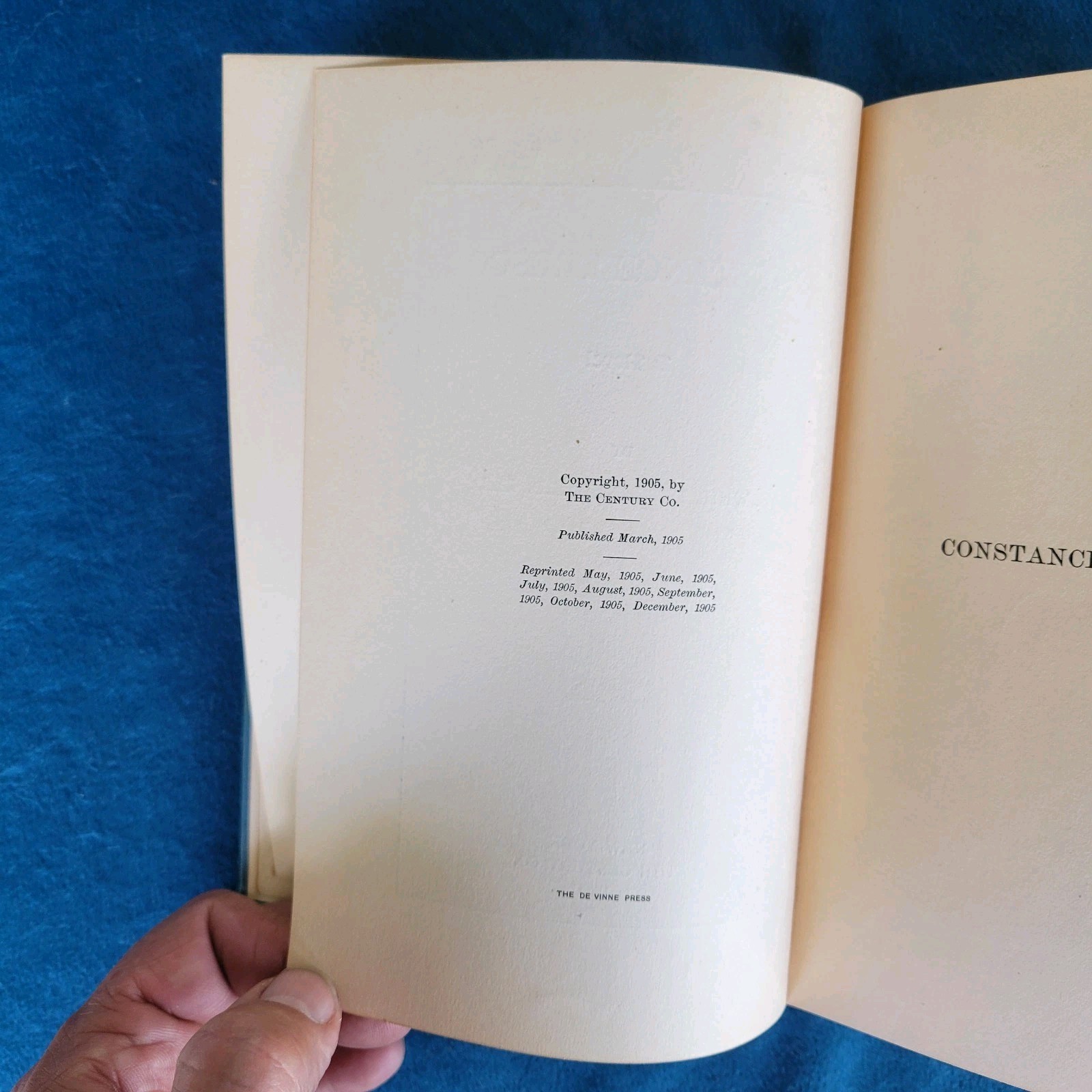 CONSTANCE TRESCOT , 1905 BOOK BY S. WEIR MITCHELL , FATHER OF NEUROLOGY
