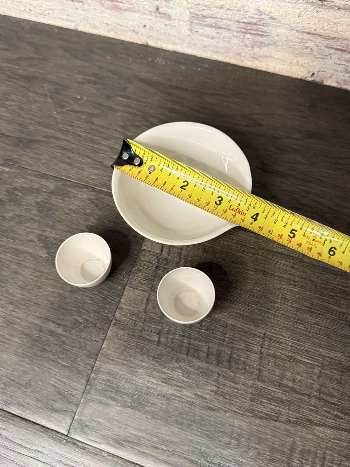 Coors USA Thin Porcelain Labware Evaporating Dish and Two Crucible Vintage